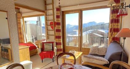 Studio 4 pers avec balcon aux Saisies