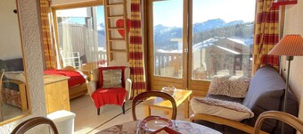 Cozy studio in Les Saisies for 4 pers., ski access