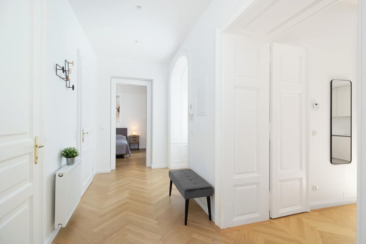 Deluxe Apartment, 2 Bedrooms | 1 bedroom, iron/ironing board, free WiFi