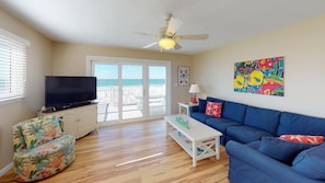 Living area - Gulf Front 3 Bedroom Duplex (Port Saint Joe)