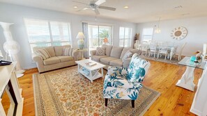 Living area - Gulf Front Home with Private Pool (Port Saint Joe)