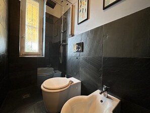 Shower, hair dryer, bidet, towels - The other terrace (Torino)