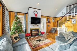 House (1 Bedroom) | Front of property - 5 Mi to Blue Ridge Parkway: Mountain Cabin in Cana (Cana)