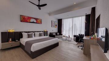 Winter Green Room, 1 King Bed | 1 Schlafzimmer, Zimmersafe, kostenloses WLAN