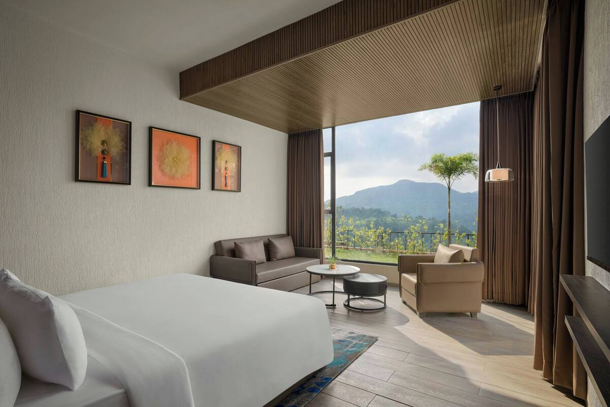 Premium-Zimmer, 1 King-Bett, Bergblick