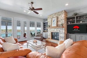 TV, fireplace, table tennis