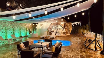 Family Villa, Private Pool, Mountain View | Terrace/patio