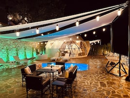 Family Villa, Private Pool, Mountain View | Terrace/patio