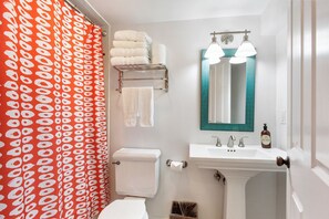 Hair dryer, towels