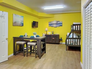 Iron/ironing board, internet, bed sheets, wheelchair access