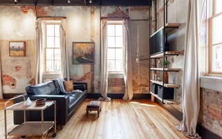 Luxury Studio Suite, City View | Living area | 45-inch LED TV with digital channels, streaming services