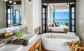Shower, towels, soap, toilet paper