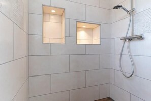 Shower, hair dryer