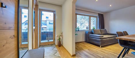 Classic Apartment, 2 Bedrooms, Non Smoking, Balcony | Living area | 55-inch flat-screen TV with cable channels