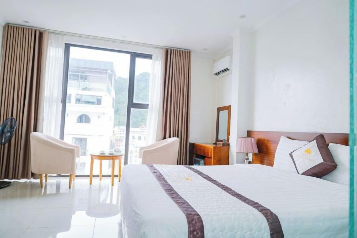 Premium bedding, memory foam beds, minibar, desk