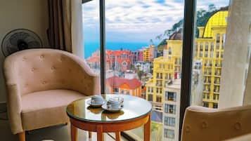Royal Double Room, Bathtub, City View | View from room