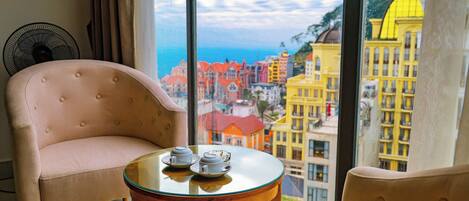 Royal Double Room, Bathtub, City View | View from room