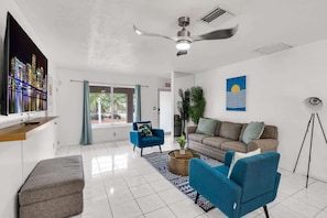 TV, video games, offices