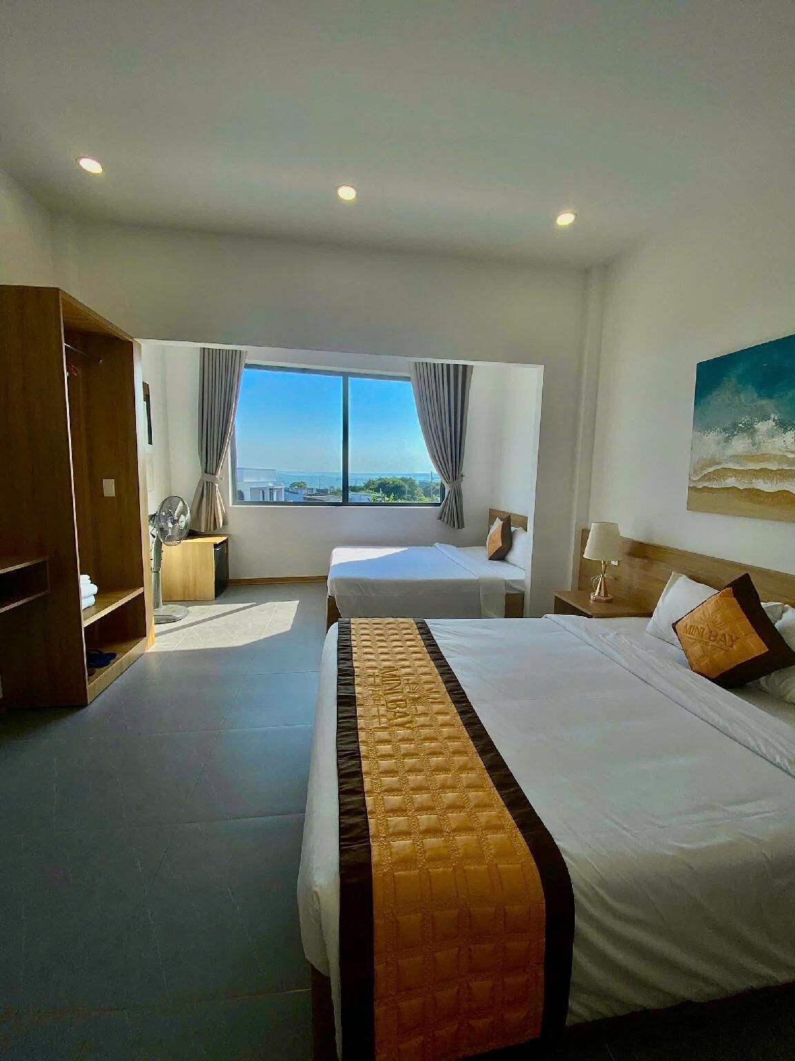 Family Quadruple Room, Garden View | Premium bedding, down comforters, memory foam beds, free minibar items