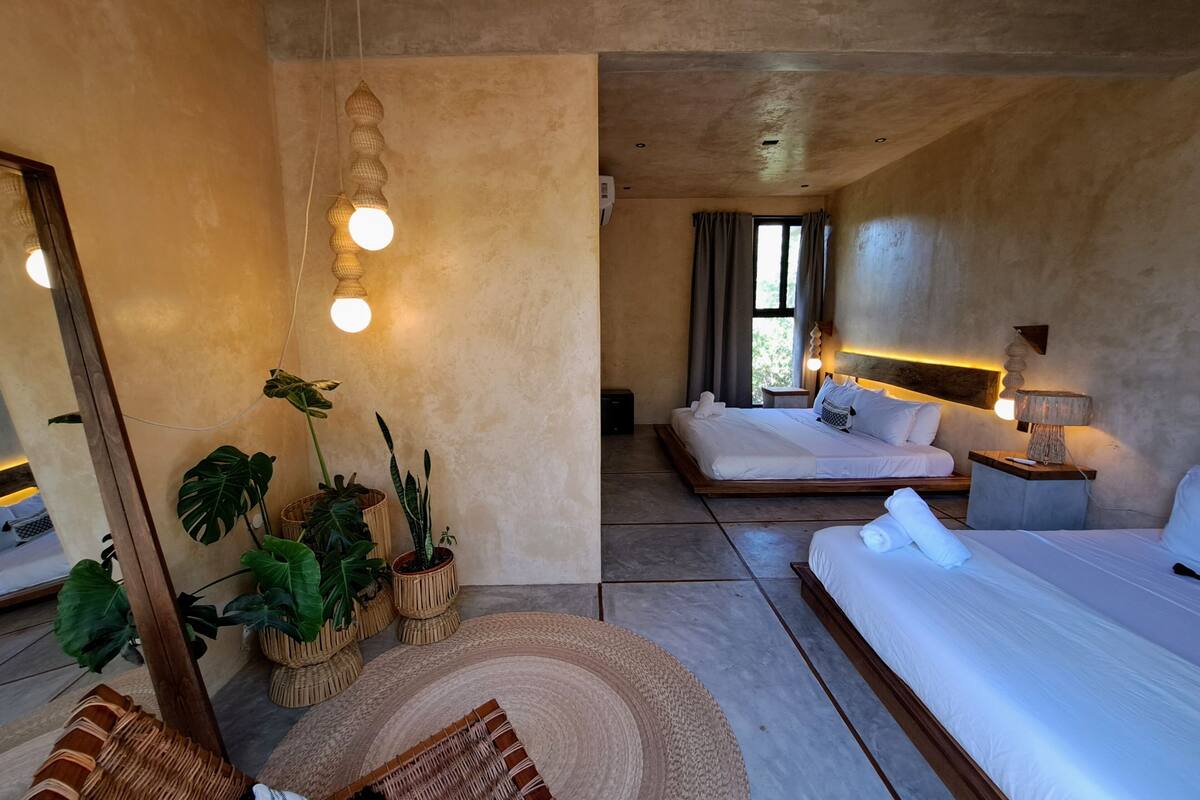 Deluxe Double Room, Pool View | 1 bedroom, iron/ironing board, free WiFi