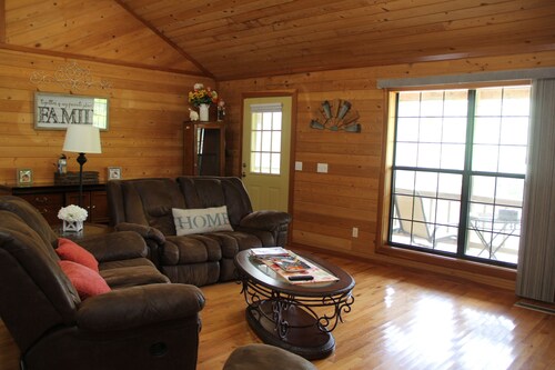 Private cabin on 5 acres with pond.