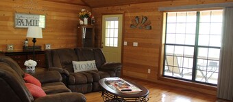 Private cabin on 5 acres with pond.