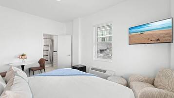 Desk, iron/ironing board, free WiFi, bed sheets