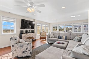 Smart TV, video games, ping pong, books