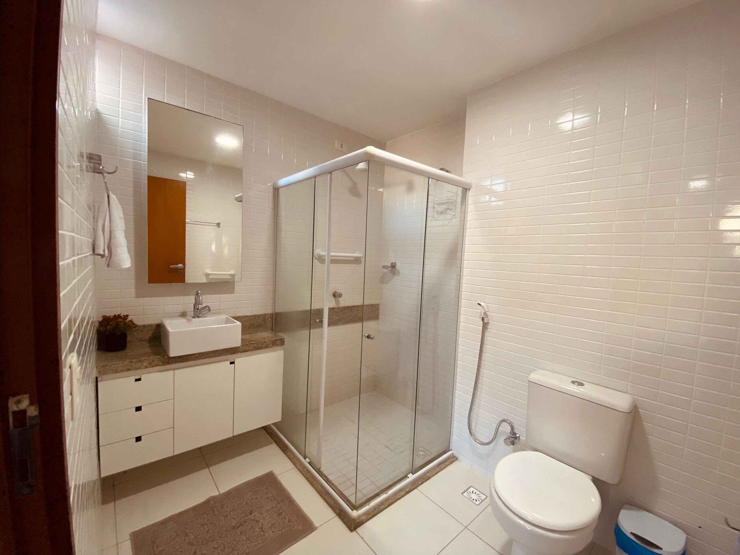 Departamento | Baño | Regadera, toallas, papel de baño 