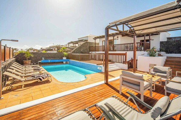 A heated pool