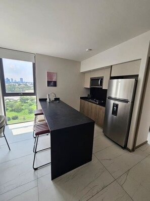 Fridge, microwave, stovetop, coffee/tea maker - Amazing new apartment by Andares (Zapopan)
