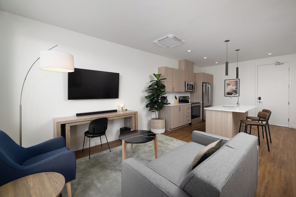 Apartment, 1 Bedroom | Living area | Smart TV