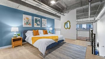 2 bedrooms, desk, iron/ironing board, travel crib