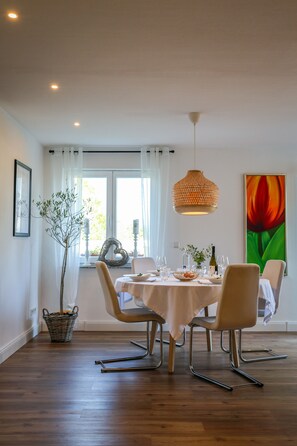 Dining - Holiday Home 'Second Home' with Private Terrace, Garden, and Wi-Fi (Birlenbach)