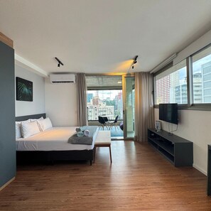 Appartement | 1 chambre, bureau, espace de travail pour ordinateur portable