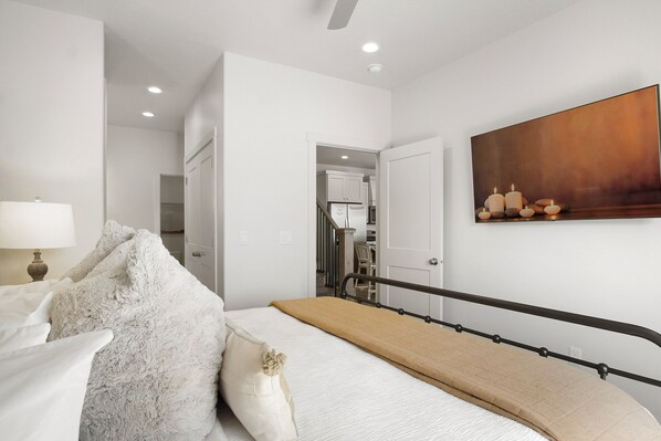 4 bedrooms, iron/ironing board, travel crib, WiFi