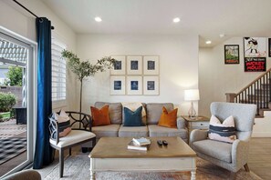 TV, fireplace, video games