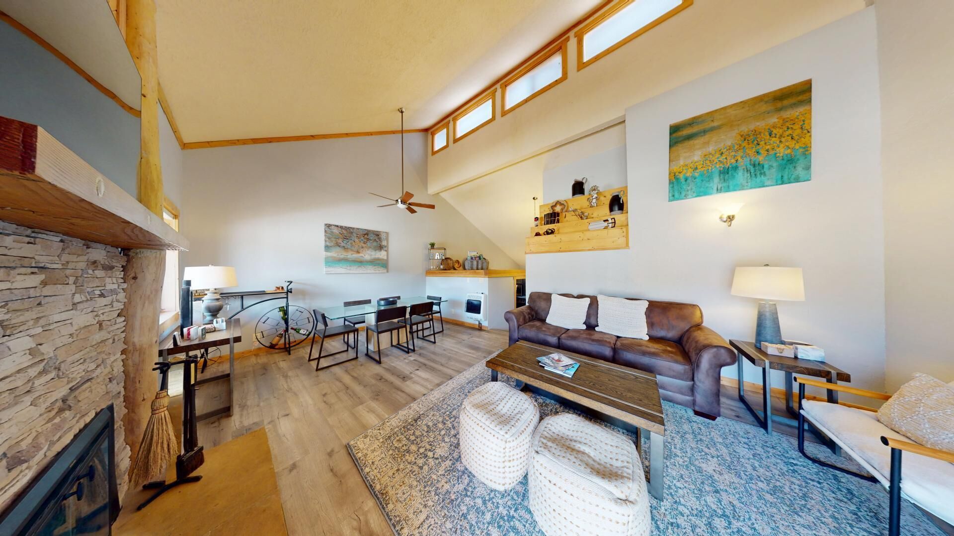 TV connectée, cheminée