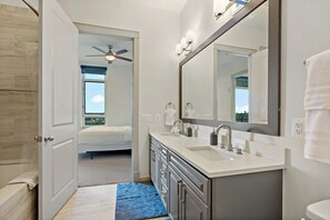 Hair dryer, towels