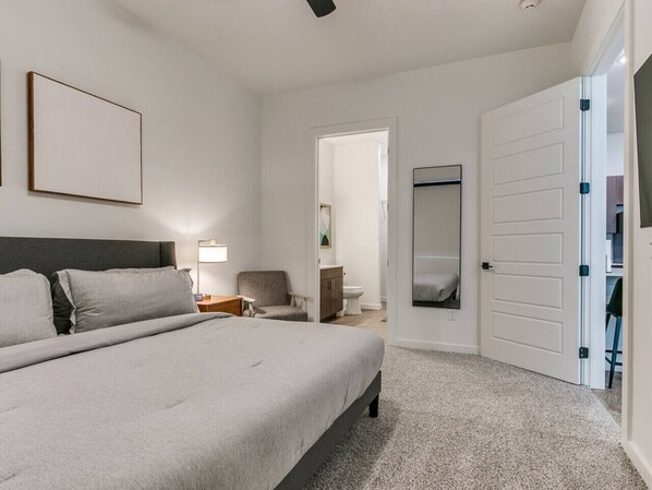 Iron/ironing board, travel cot, bed sheets
