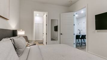 Desk, iron/ironing board, travel crib, free WiFi