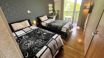 Iron/ironing board, free cots/infant beds, free WiFi