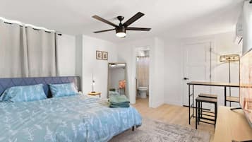 1 bedroom, iron/ironing board, travel crib, WiFi