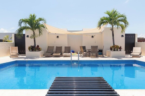 Pool - 2bd/2.5ba 1 fl Cozy Quiet Gated Condo 24hr Security Perfect for Elderly and Kids (Playa del Carmen)
