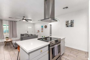 Fridge, microwave, oven, stovetop - Garfield 3BR: Shared Pool, Yard & Volleyball Court (Phoenix)