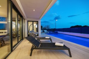 Una piscina riscaldata