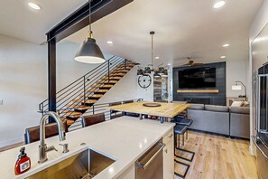 Interior - Townhome with private hot tub, mountain views, and steps to gondola. (Steamboat Springs)