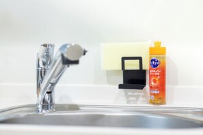 Assecador de cabells, bidet, tovalloles i sabó