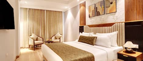 Executive Room | 办公桌、笔记本电脑工作区、遮光窗帘、隔音