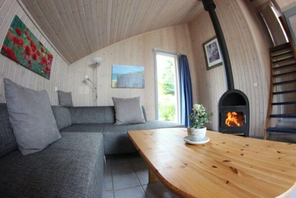 Living room - Exklusives Skandinavisches Ferienhaus (Mirow)